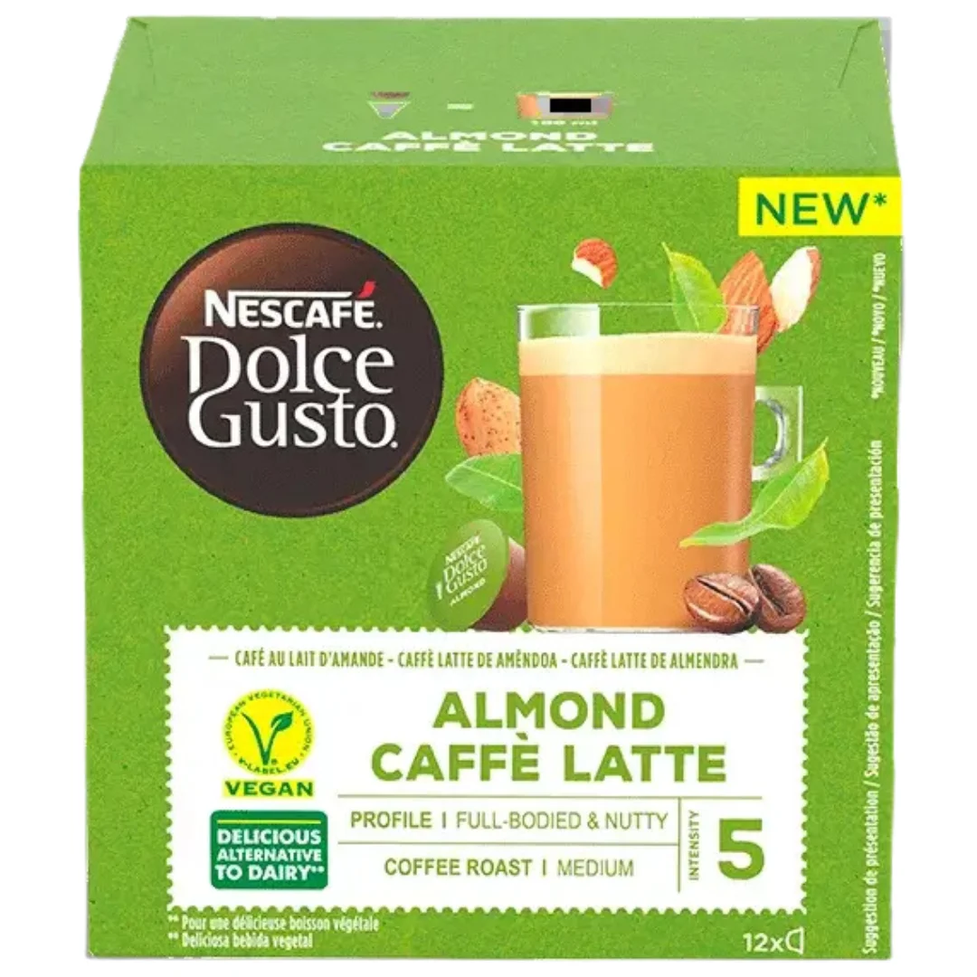 Almond Caffe Latte Nescafe Dolce Gusto Coffee Pods