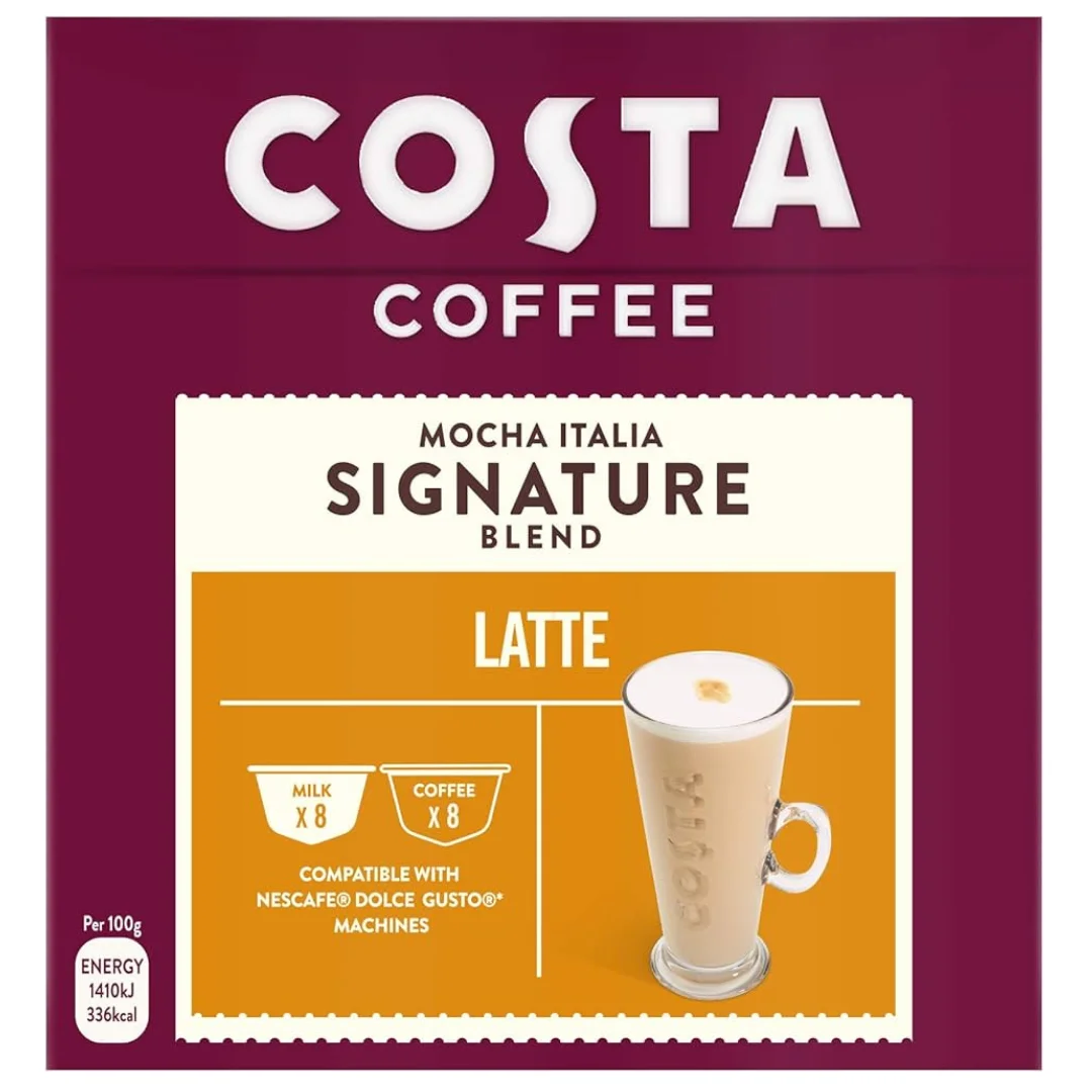 Costa Latte Nescafe Dolce Gusto Coffee Pods