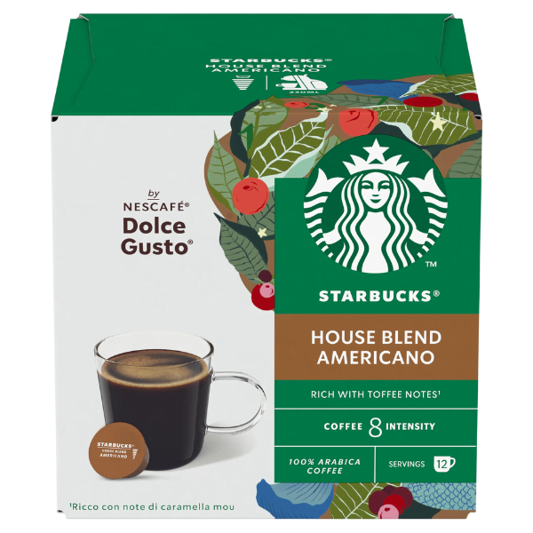 Starbucks House Blend Americano Dolce Gusto Coffee Pods - Xclusivebrandsbd