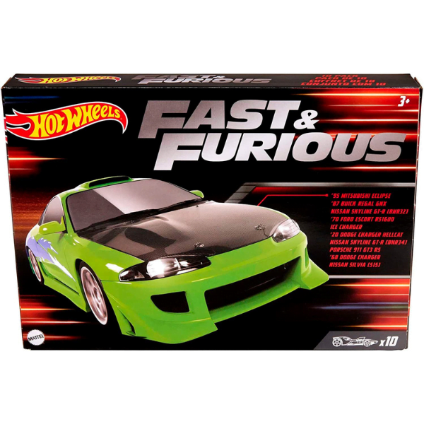 Hot Wheels Fast & Furious 10 Cars Collectors Pack - Xclusivebrandsbd