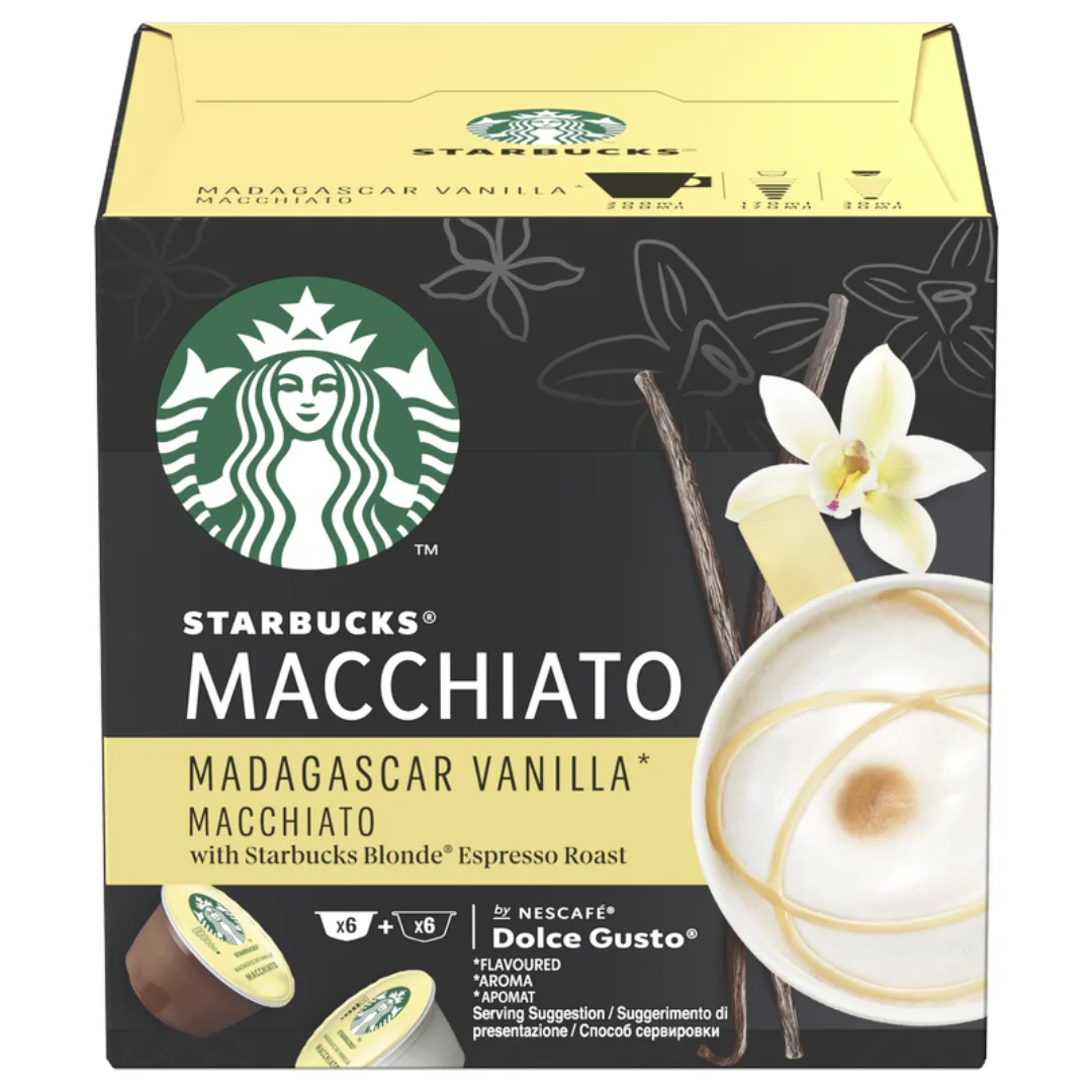 Starbucks Madagascar Vanilla Macchiato Nescafé Dolce Gusto Coffee Pods