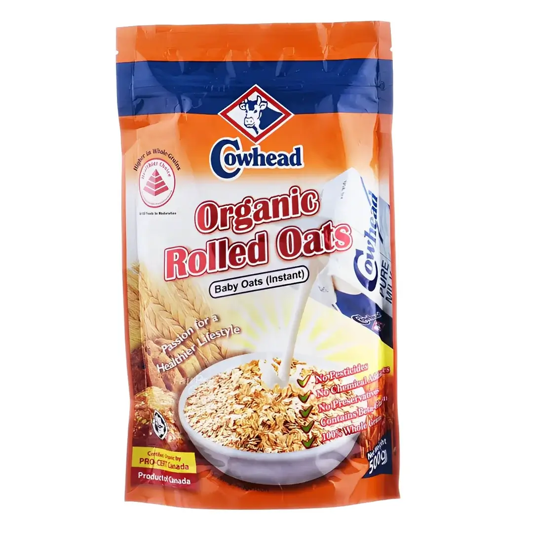 Cowhead Organic Rolled Instant Baby Oats 500g