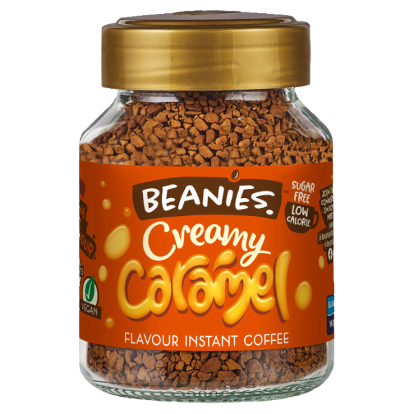 Beanies Creamy Caramel Flavored Instant Coffee 50g - Xclusivebrandsbd