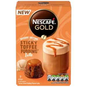 Nescafe Gold Sticky Toffee Pudding Latte Instant Coffee Sachets 6 x 7