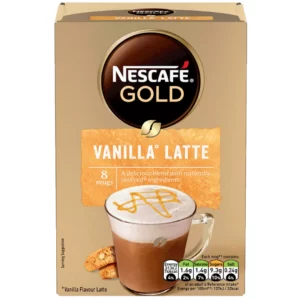 Nescafe Gold Vanilla Flavour Latte Coffee Sachets 8x18.5g