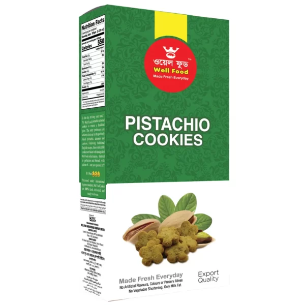 Well Food Pistachio Cookies 250gm