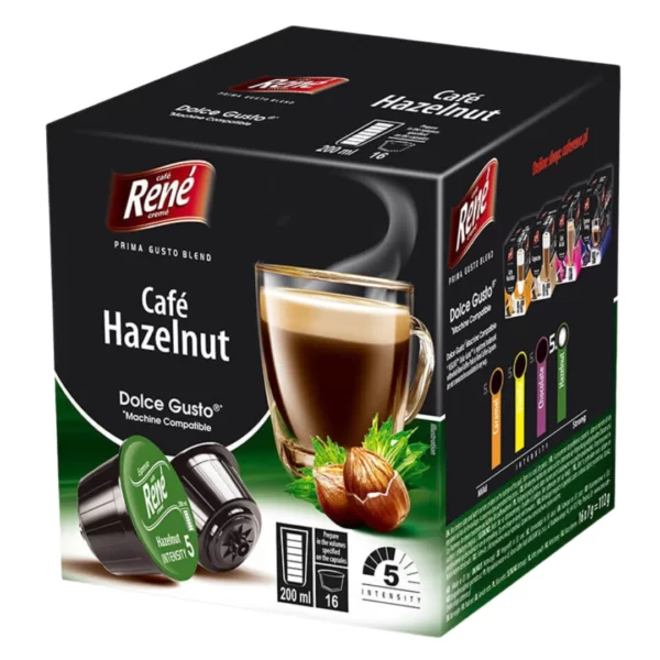 Café Rene Hazelnut Nescafe Dolce Gusto Coffee Pods