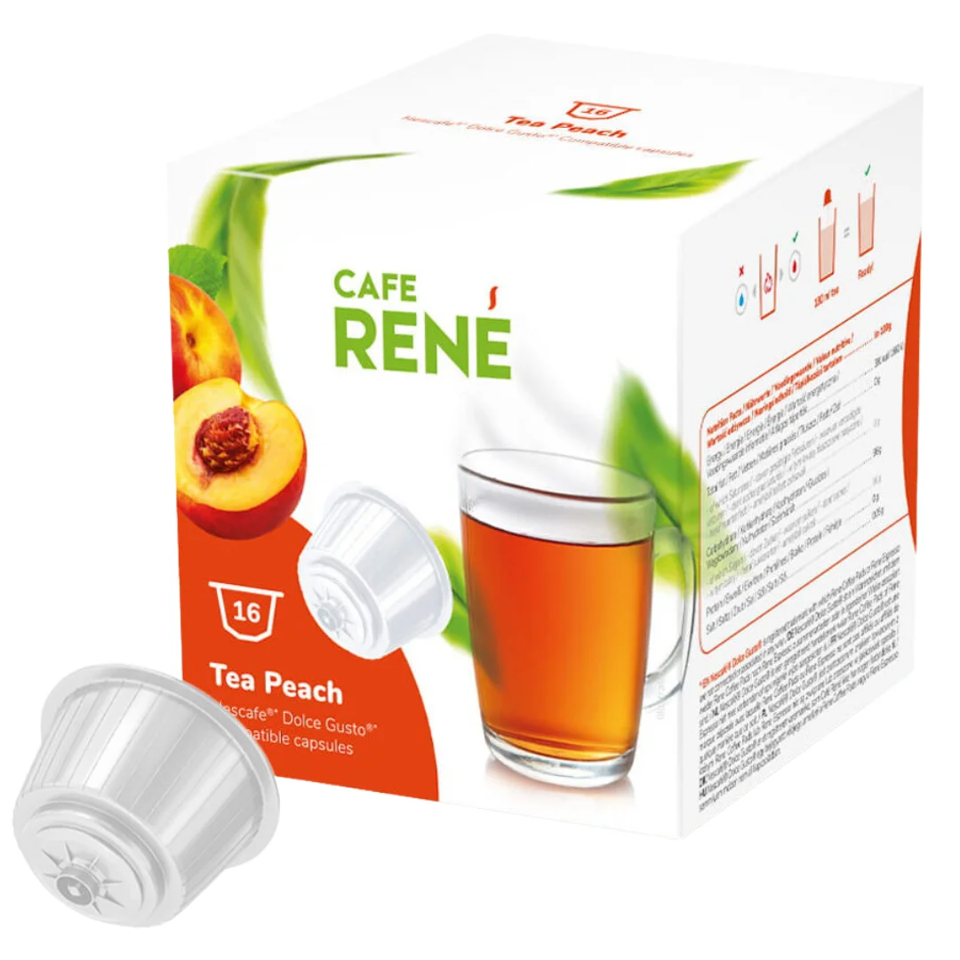 Café Rene Peach Tea Nescafe Dolce Gusto Pods