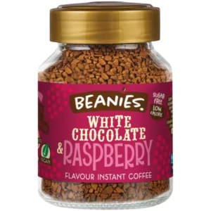 Beanies White Chocolate Raspberry Flavour Instant Coffee 50g