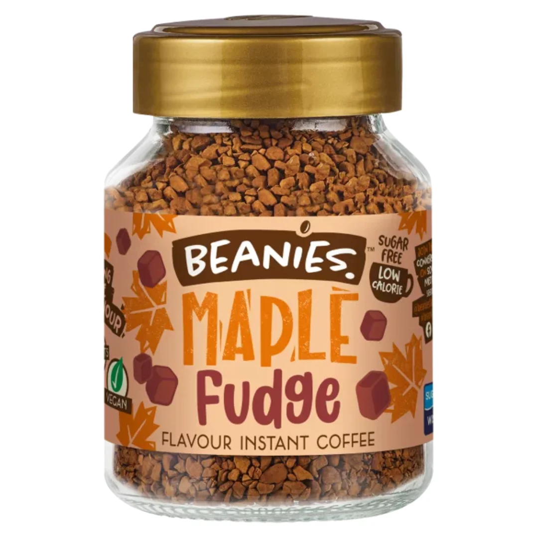 Beanies Maple Fudge Flavoured Coffee 50g