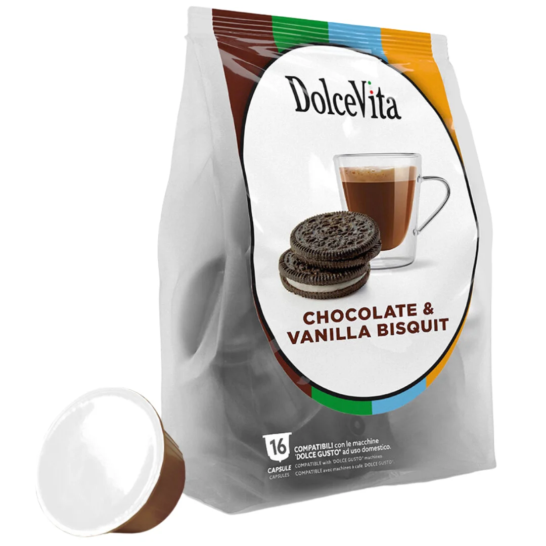 Dolce Vita Chocolate & Vanilla Biscuit Dolce Gusto Coffee Pods