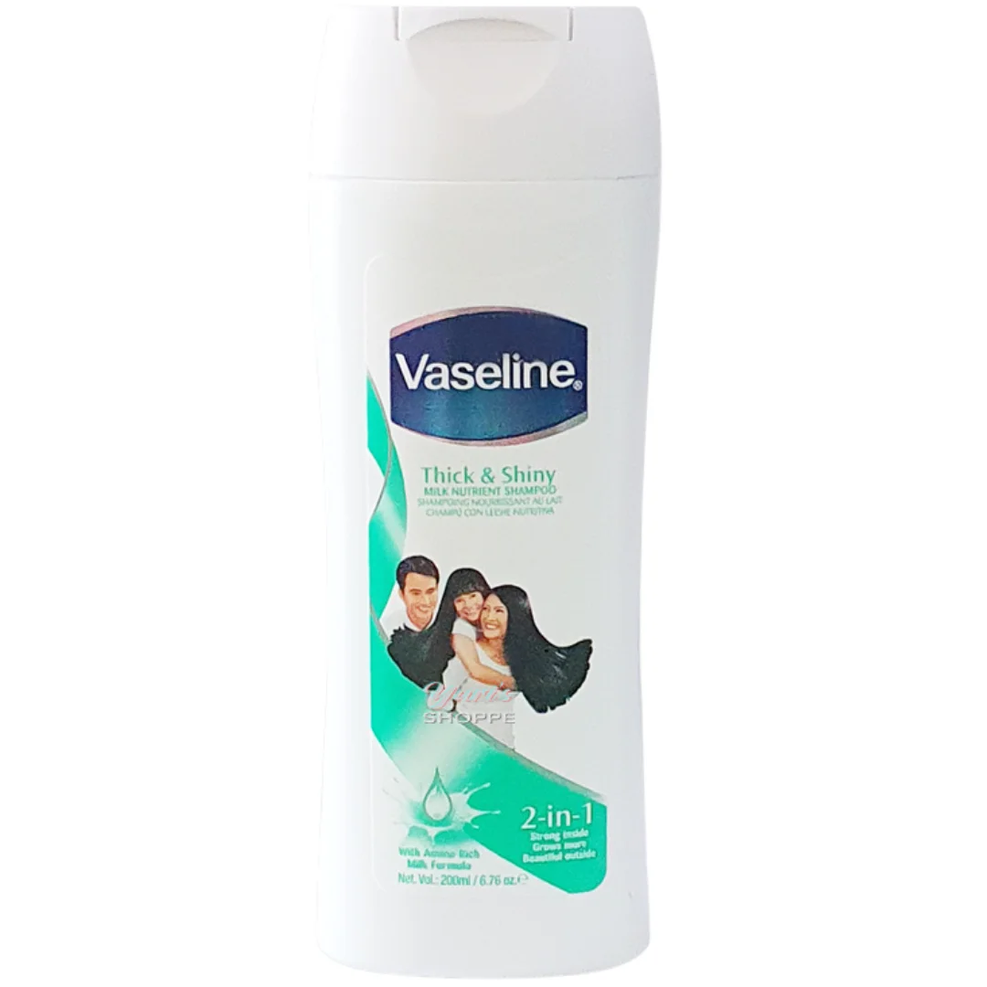 Vaseline Thick & Shiny Milk Nutrient Shampoo (2 in 1) 200 ml
